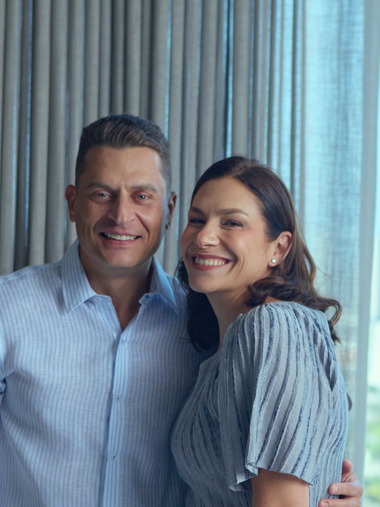 Stefy Dager con su marido